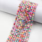 Flat Clay Beads 6mm Colorful Polymer Spacer Disc 10strands 36