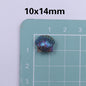 Transparent Shell Resin Beads 14mm Iridescent Multicolor 50pcs 9