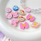 Cartoon Character Metal Beads Colorful Enamel Alloy 10pcs 2