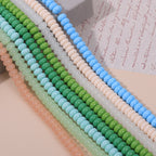 Glass Round Spacer Beads 6mm 8mm Imitation Jade Color 100pcs