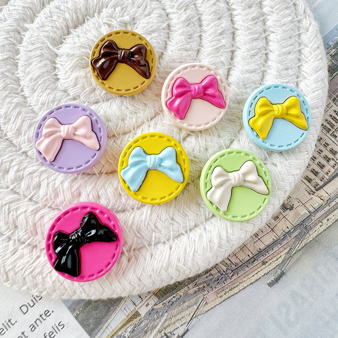 Round Bow Metal Beads 16mm 12mm Baking Painted 20pcs 12