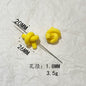 Painted Twist Knot Acrylic Beads 26mm Candy Color Glossy 50pcs 10