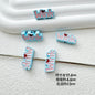 Crown and Wink Metal Beads 13mm Glossy Pastel Painted Alloy 10pcs 11