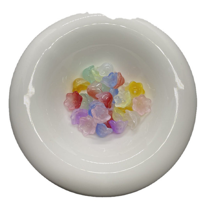 Czech Glass Beads Flower Bud 6 10mm Soft Pastel Colors 100pcs 5