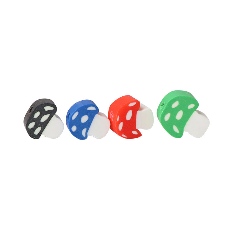 Mushroom Clay Beads 12mm Colorful Polymer Mixed 100pcs 5