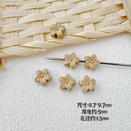 Baking Painted Cheese Animal Metal Beads Whimsical Pastel Colors 20pcs 22