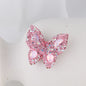 Polymer Clay Butterfly Rhinestone Beads 36mm Napal Style 2pcs 15