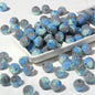 Premium Painted Acrylic Beads 14mm Brushwork Multi Color 5pcs 9