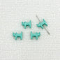 Cat Shaped Metal Beads 12mm Glossy Colorful Painted Alloy 20pcs 10