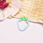 Alloy 37mm Strawberry Shaped Trigger Spring Keyrings 4pcs 13