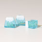 Lampwork Square Glass Beads 18mm Glow In The Dark Japan Fuji Mountain 25pcs 7