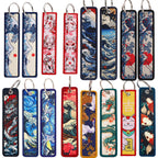 Double Sided Ukiyo Fabric Lanyard Keychain Japanese Motif 2pcs