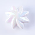 Plating Whirlwind Cookie Acrylic Beads 20mm 27mm Solid Colors 50pcs 6