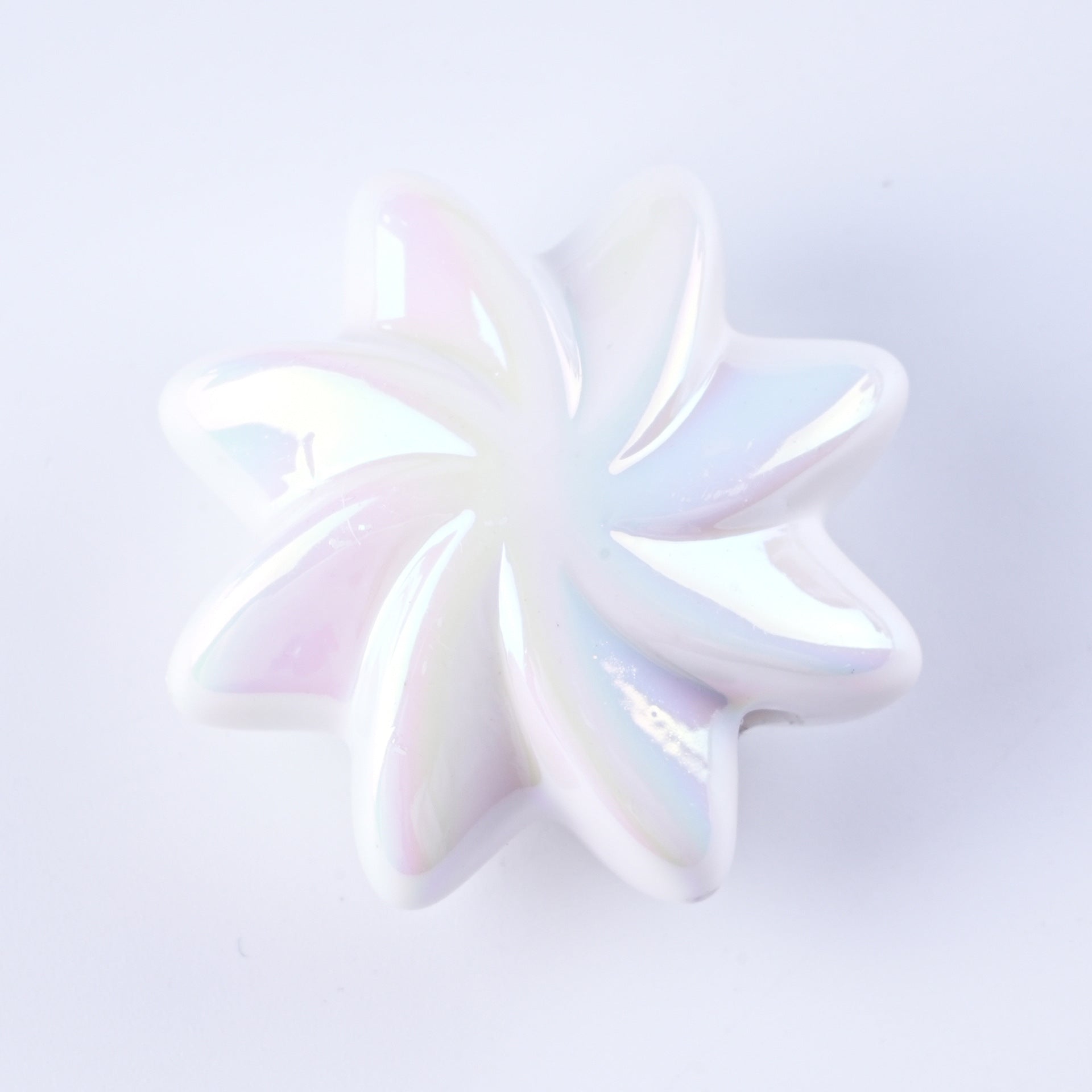 Plating Whirlwind Cookie Acrylic Beads 20mm 27mm Solid Colors 50pcs 6