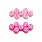 Flat Clay Beads 9mm Ribbon Polymer 100pcs 5