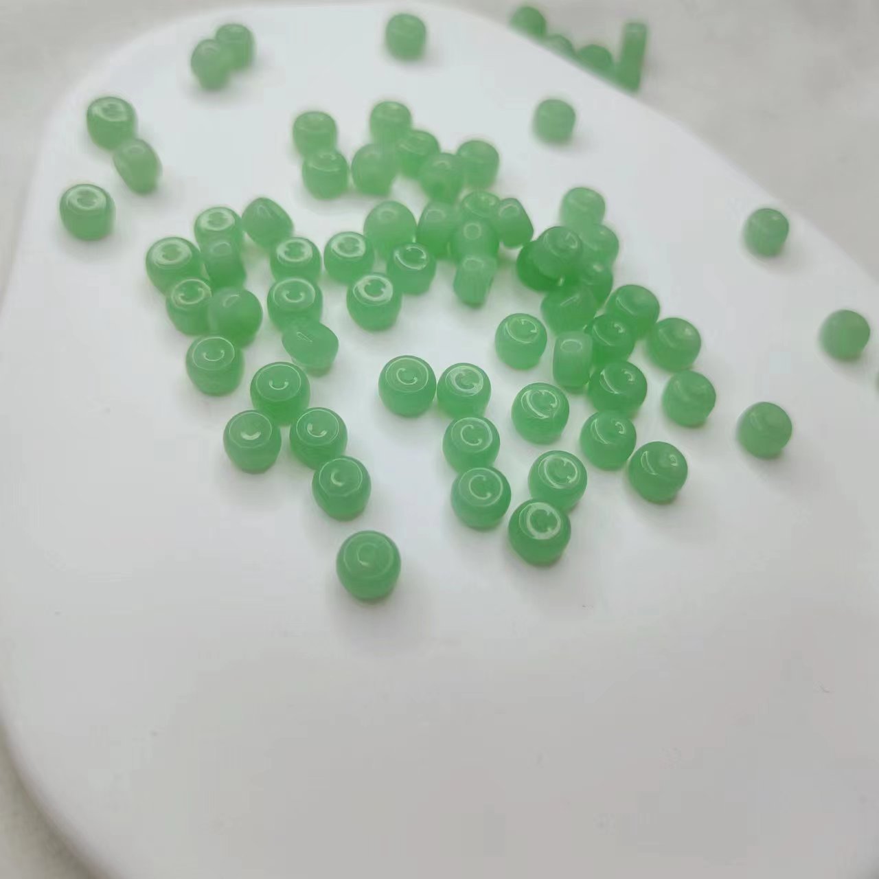 Electroplated Glass Beads 6mm Colorful Metallic Sheen 100pcs 2