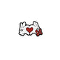 Silicone Focal Beads Valentine Roses Heart Shaped 20pcs 12