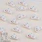Running Bunny Ceramic Beads 25mm Hand Painted Cute Design 2pcs 8