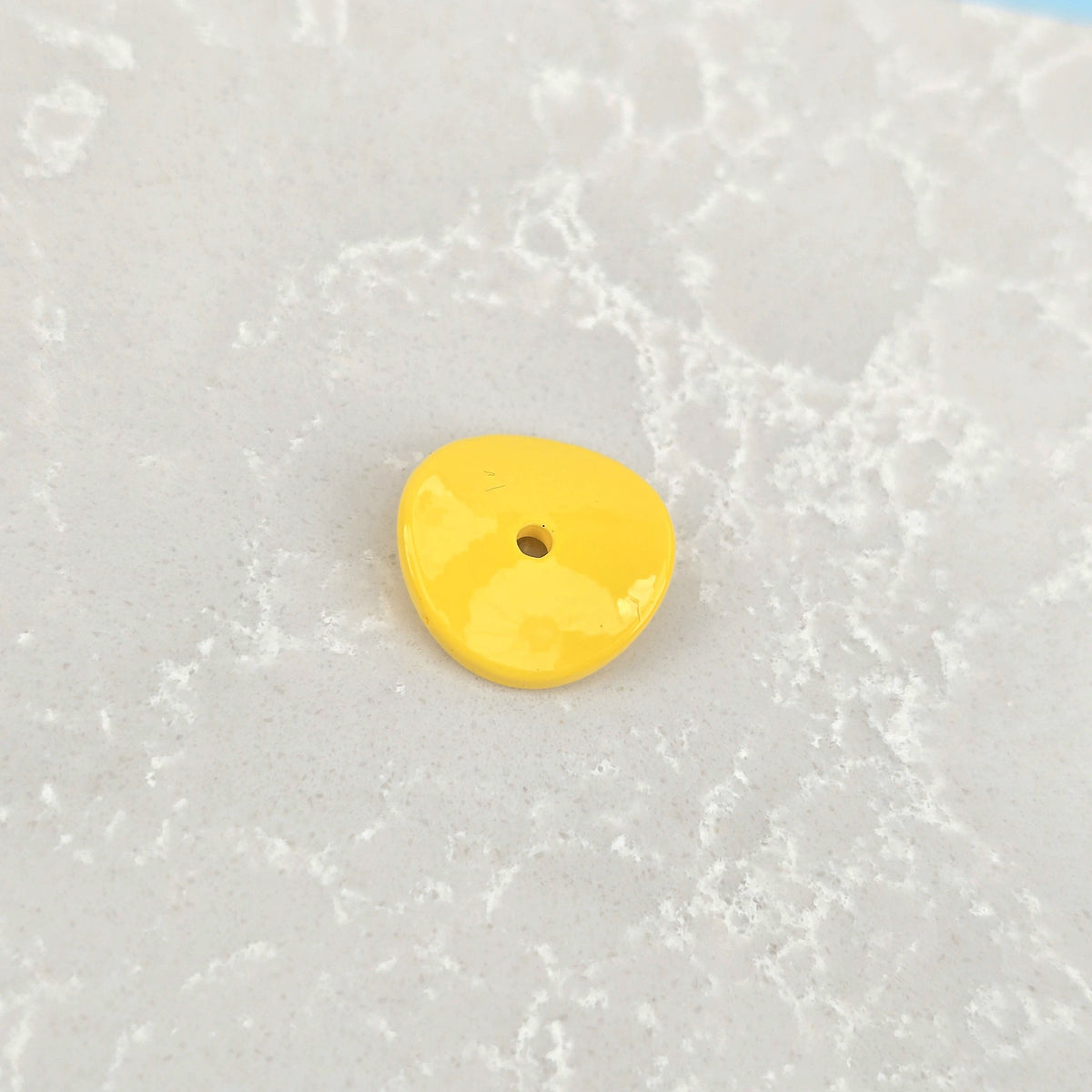 Acrylic Potato Chips Spacer Beads 14mm Baking Painted 20pcs 22