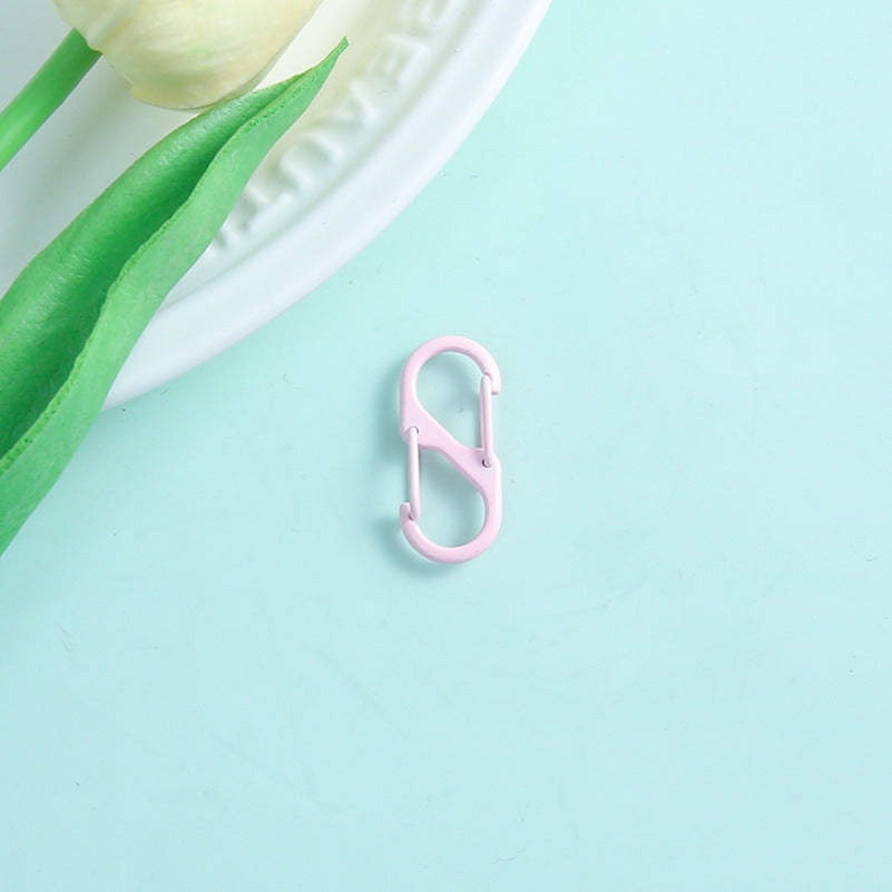 Alloy Double Headed Painted Clasps 3cm Metal Keychain Hardware 20pcs 7