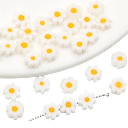 Millefiori Plum Flower Glass Beads 6mm Colorful Mixed 20pcs 17