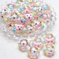 Hand Painted Duckling Cartoon Acrylic Beads 18mm 1pc 18