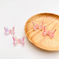 Glow Butterfly Acrylic Beads 21mm Stereo Glow in the Dark 10pcs 12