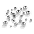 Stainless Steel Round Metal Beads 3-8mm Smooth Finish 50pcs 6