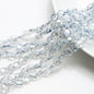 Electroplated Oblique Square Glass Beads 12mm Transparent Iridescent 20pcs 15