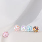 Moonstone Five-Petal Flower Clay Beads 19mm Opalescent 5pcs 3