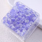 Gradient Crackle Round Glass Beads 10mm Vibrant Mixed Colors 60pcs 15