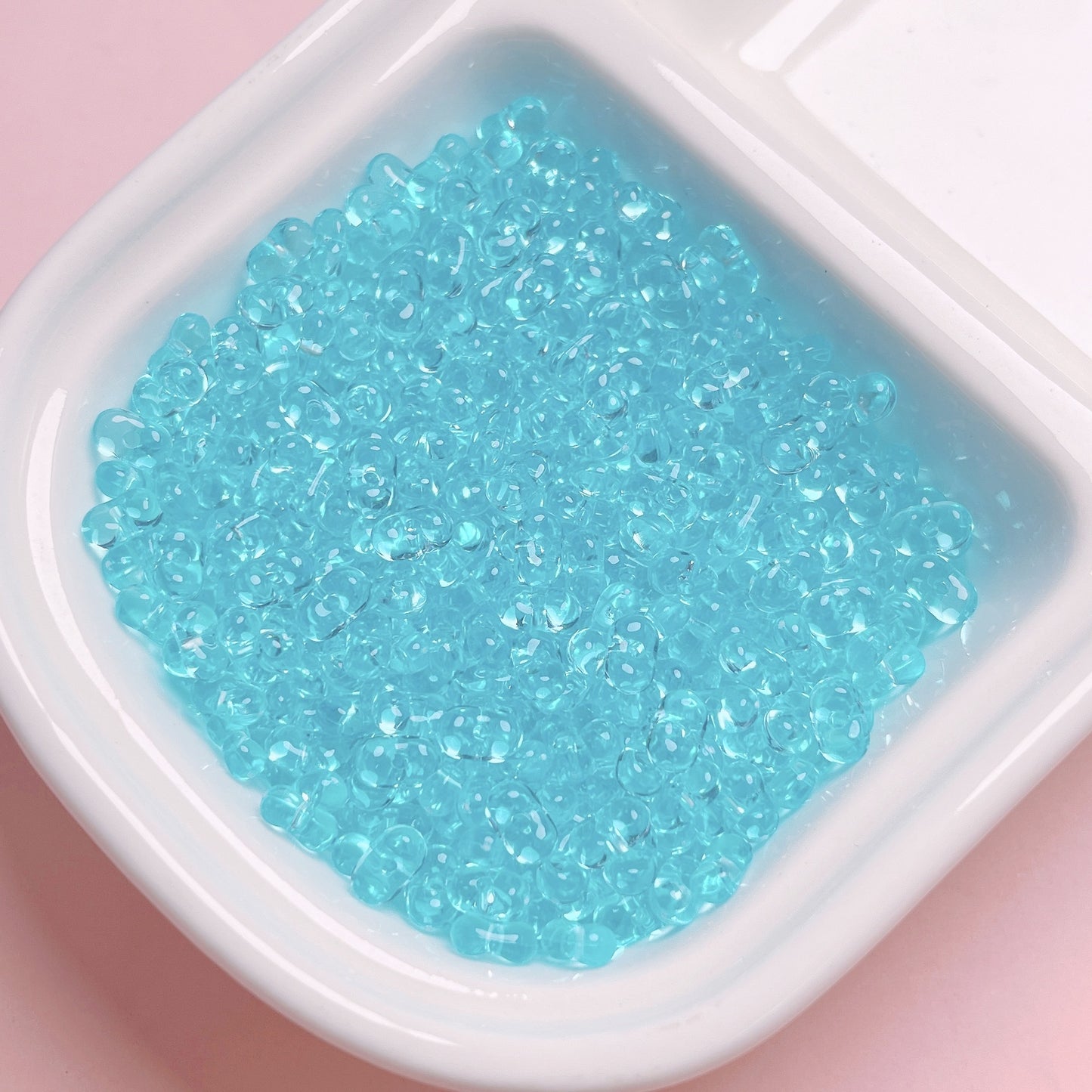 Clear Peanut Shaped Acrylic Beads 4x6.5mm Candy Series 200pcs 7
