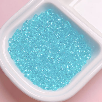 Clear Peanut Shaped Acrylic Beads 4x6.5mm Candy Series 200pcs 7