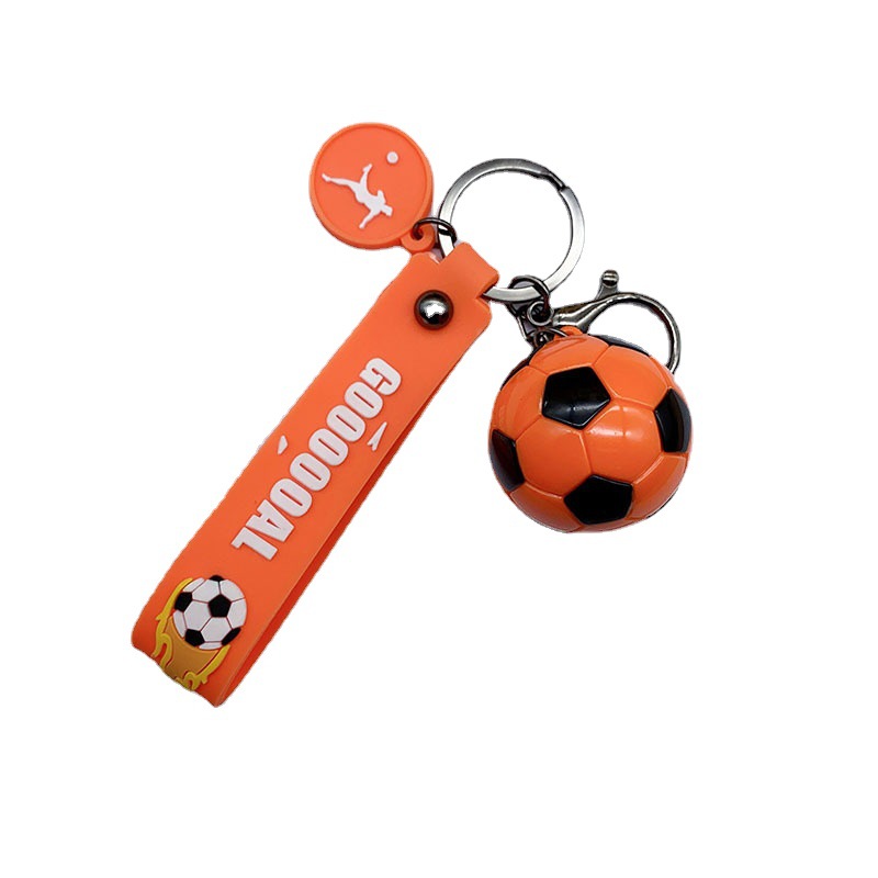 Acrylic World Cup Football Keychain Mini Soccer Ball Colorful Design 5