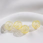 Swirl Pattern Blown Glass Beads 10-16mm Colorful Translucent 4pcs 19