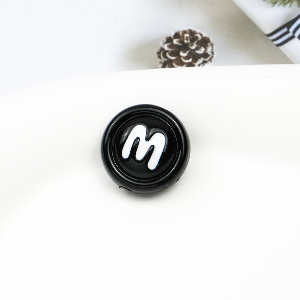 Baking Painted Acrylic Beads 18mm Enamel Candy Letter 50pcs 5