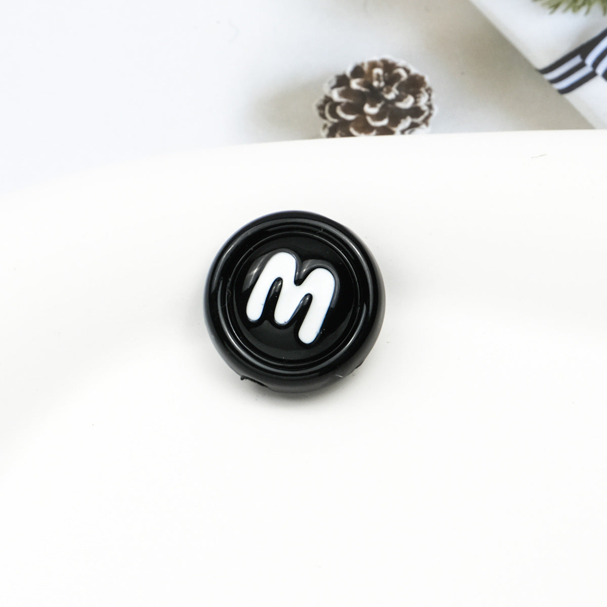 Baking Painted Acrylic Beads 18mm Enamel Candy Letter 50pcs 5