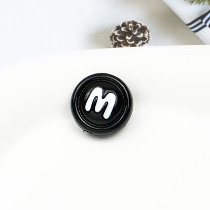 Baking Painted Acrylic Beads 18mm Enamel Candy Letter 50pcs 5