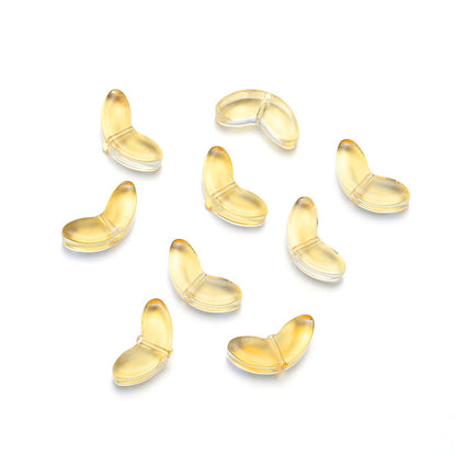 Czech Glass Beads Tulip Petals And Leaves Vintage Frosted 9mm 200pcs 20