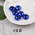 Acrylic Faceted Metallic Spacer Beads 15mm 50pcs 5