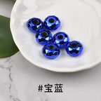 Acrylic Faceted Metallic Spacer Beads 15mm 50pcs 5