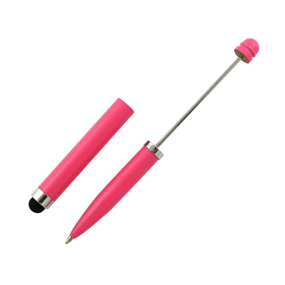 Beadable Pen Metal 3 in 1 Touch Stylus Ballpoint Black Ink 10