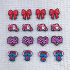 Silicone Focal Beads Valentine Butterfly Stitch Design 20pcs 5