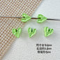 Heart Stone Metal Beads 6mm 9mm Glossy Painted Pastel Colors 50pcs 9
