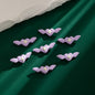 Angel Wing Metal Beads 25mm Colorful Baking Painted 10pcs 9