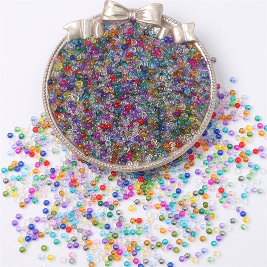 Transparent Seed Glass Beads 2mm Glossy Rainbow Colors 660pcs