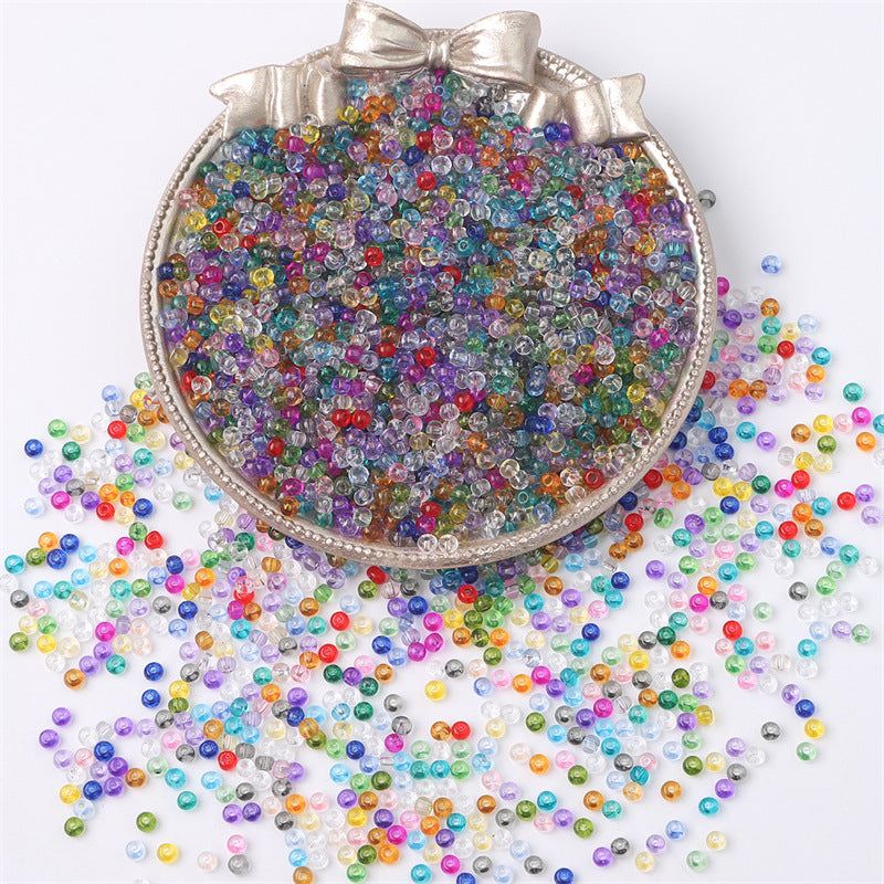 Transparent Seed Glass Beads 2mm Glossy Rainbow Colors 660pcs