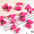Cartoon Bear Acrylic Beads 17x24mm Pastel Colors 2pcs 5