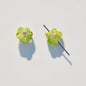 Lampwork Glass Beads Five Petal Flower Handmade Vintage 16mm 10pcs 7