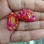 Glow Plated Dumpling Acrylic Beads 18-29mm Mixed Colors 100pcs 9